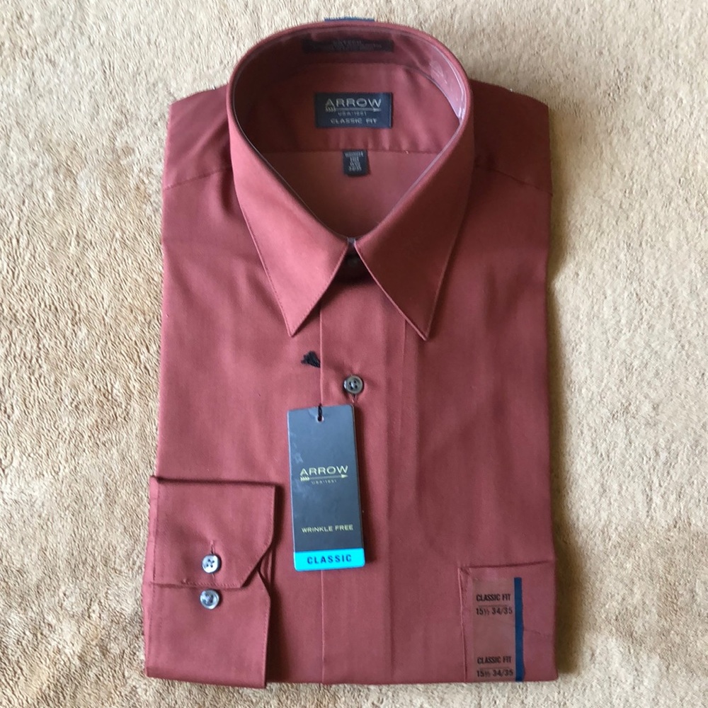 Arrow men’s 15.5 34/35 classic fit, dress shirt